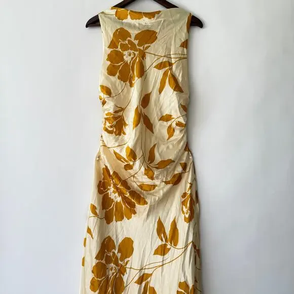 Reformation Womens Anaiis Silk Maxi Dress Maracuya Floral Size 12 NWT